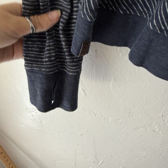 IO Pullover Hoodie Womens Small‎ Striped Hemp Organic Cotton Lightweight - Picture 4 of 9